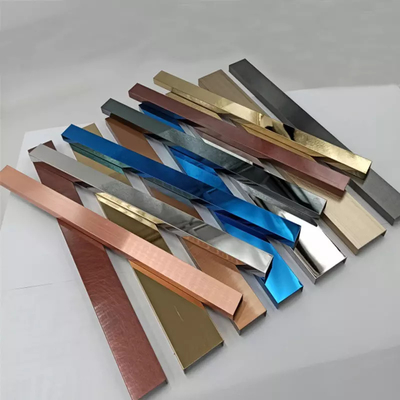 PVD Color Stainless Steel U Trim Decorative SS Tile Trim 12mm