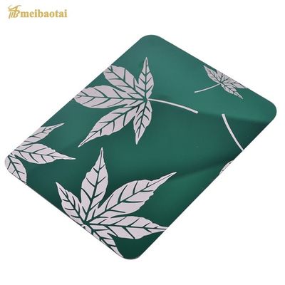 좋은 가격 녹색 금빛 반사경 에칭된 스테인레스 강판 1219 밀리미터 폭 온라인으로