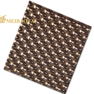 Gold Rose Gold Stamped Decorative Stainless Steel Plate Sustainable