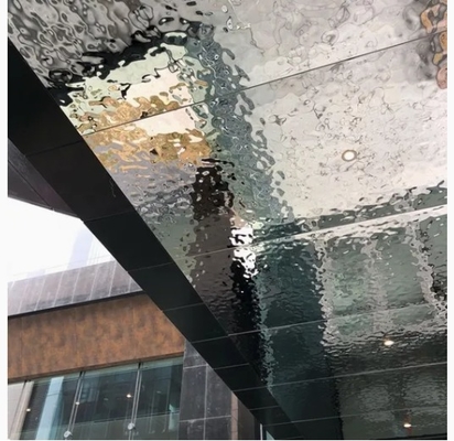 Silver Mirror Finish Water Ripple Stainless Steel Sheet Decoration KTV