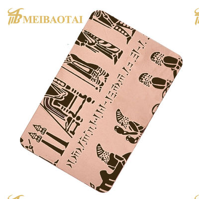 좋은 가격 201 스테인레스 강 에칭된 시트 Pvd는 금색 HRB100 견고성을 상승시켰습니다 온라인으로