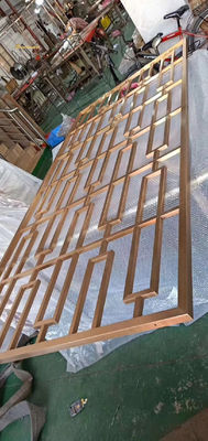 좋은 가격 201 304 금 거울 색상 스테인레스 강 방 칸막이 주문형 크기 온라인으로