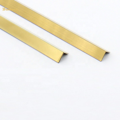 ASTM AISI Cold Rolled Stainless Steel Tile Trim Gold Plating