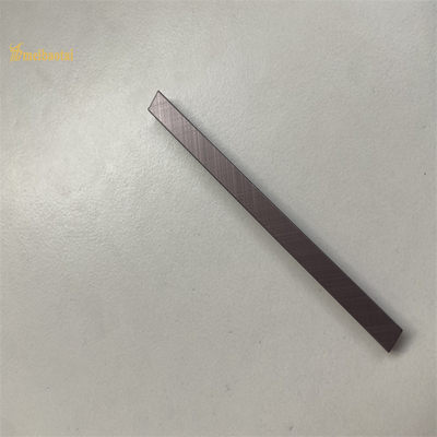 Cross Brushed Stainless Steel Tile Trim 0.85mm Thickness Corner Metal Edge Trim