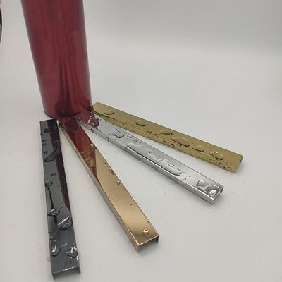 좋은 가격 색 도금으로 장식적인 JIS 스테인레스 강 타일 정비 Ｕ Ｖ 프로필 온라인으로