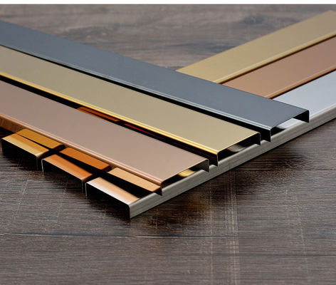 좋은 가격 0.65MM 금속 인레이 스트립 스테인레스 강 타일 정비 실내 인테리어 장식 온라인으로