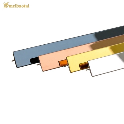 구석을 위한 0.55MM Ｔ 국경 테두리 스트립 스테인레스 강 타일 정비