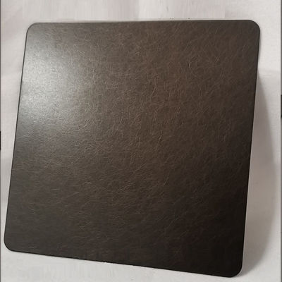 좋은 가격 청동색 코팅 0.65mm 두께 반 지문 장식 스테인리스 스틸 시트 PVD 코팅 온라인으로