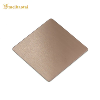 로즈 골든 매트 페니쉬 장식용 스테인리스 스틸 시트 4x8 크기 0.65mm 두께 PVD 코팅