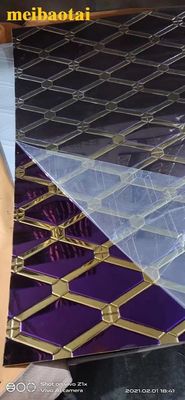 좋은 가격 PVD 컬러 플래팅 스테인리스 스틸 엽 금속 4 피트 온라인으로