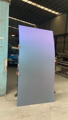 좋은 가격 201 304 그라디언트 블루 레드 스테인리스 스틸 시트 문 호텔 장식 온라인으로