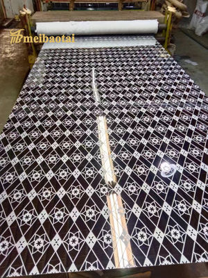 4x8 에칭 패턴 304 스테인리스 스틸 엘리베이터 장식 시트