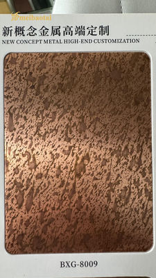 좋은 가격 ss304 고대 색상 에칭 스테인레스 스틸 엽 장식판 온라인으로