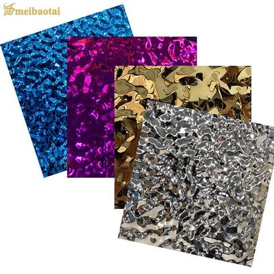 좋은 가격 은 거울 물 물결 스테인리스 스틸 엽 1219 * 2438mm 온라인으로