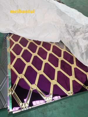 좋은 가격 두 가지 색상 패턴 스테인리스 스틸 스탬핑 플레이트 장식 부엌 캐비닛 온라인으로