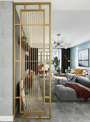 좋은 가격 배경 벽 및 천장 장식을위한 맞춤형 디자인 스테인리스 스틸 방 분단기 온라인으로