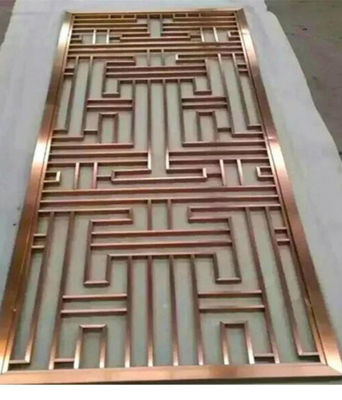 스테인레스 스틸 객실 분단기 거실 호텔 및 바 장식