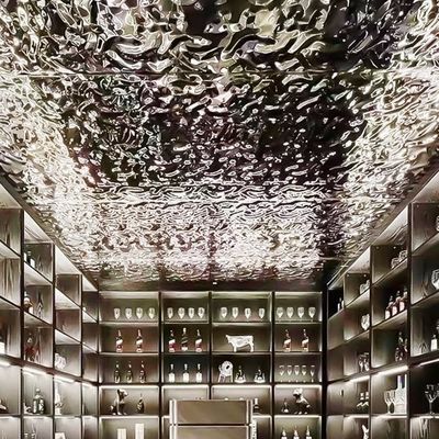 좋은 가격 은 거울 물 물결 잎 장식 천장 ASTM 표준 온라인으로