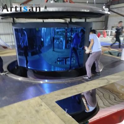 좋은 가격 ASTM 표준 블루 미러 스테인리스 스틸 판 PVD 패널 온라인으로