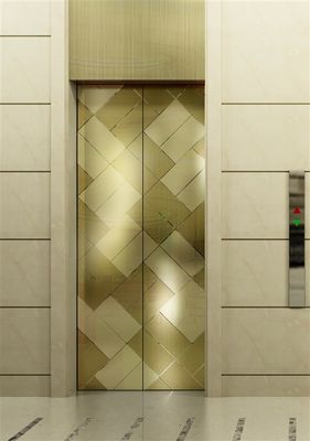 엘리베이터 용 70 마이크론 PVC 코팅 골드 미러 에칭 304 스테인리스 스틸 플레이트 1219x2438mm