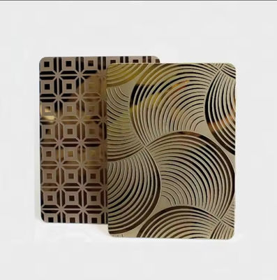 장식용 AISI 표준 304 스테인리스 스틸 에칭 시트 1219x3048mm