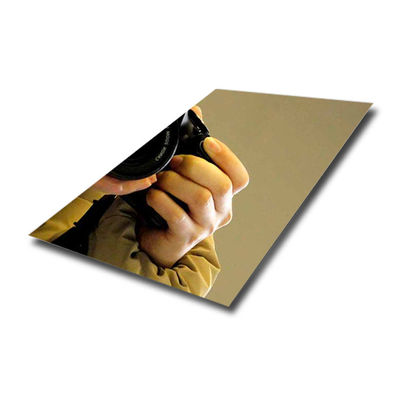 좋은 가격 ASTM 표준 샴페인 금 금 거울 스테인리스 스틸 판 PVD 패널 온라인으로