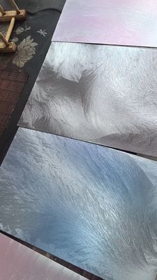 좋은 가격 세련된 컬러 브러시 패턴 스테인리스 스틸 플레이트 장식 스튜디오 온라인으로