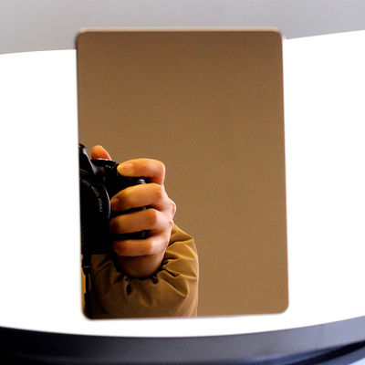 좋은 가격 초콜릿 골드 미러 마무리 장식 스테인리스 스틸 시트 온라인으로