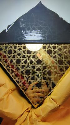 좋은 가격 뜨거운 판매 금 거울 스테인리스 스틸 에치 된 시트 장식 판 온라인으로