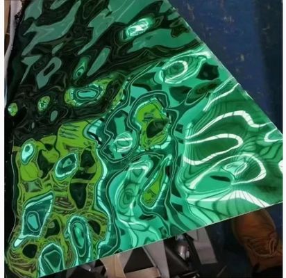 좋은 가격 PVD 컬러 코팅 워터 리플 스테인리스 스틸 시트 인테리어 장식 온라인으로