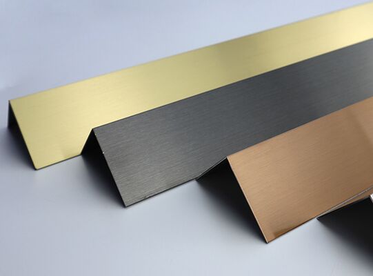 좋은 가격 블랙 미러 / 헤어라인 스테인리스 스틸 L V 타일 트림 장식 벽 온라인으로