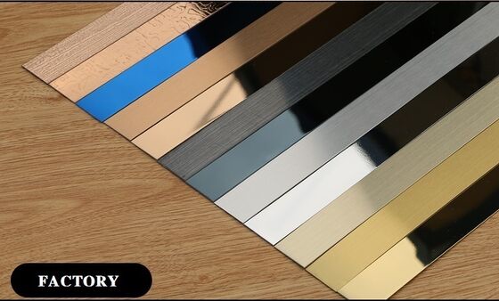 좋은 가격 제조사 PVD 코팅 금속 스테인리스 스틸 접착 롤 플랫 테이프 온라인으로