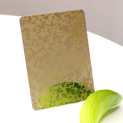 다양한 색상 코팅 304 등급 에치드 스테인리스 스틸 시트 70 미크론 PVC 필름