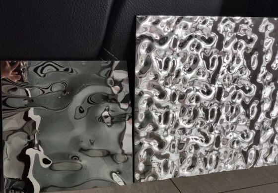 거울 물 물결 스테인리스 스틸: 고 반사 장식판