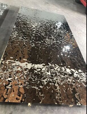 럭셔리 미러 물 물결 스테인레스 스틸 시트 디자이너 천장