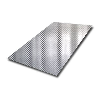 장식 벽 패널을 위한 0.85mm 두께와 3048mm 길이의 은으로 닦은 엠보스 스테인리스 스틸 시트