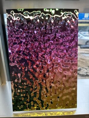 0.65mm 두께 실버 미러 마무리 천장 및 벽 장식용 PVD 스테인리스 스틸 시트