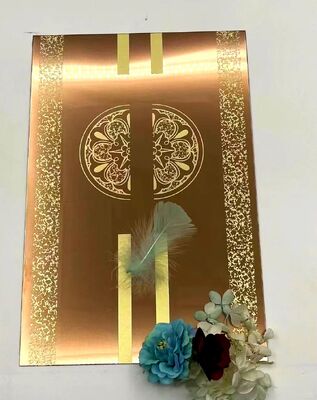 금 거울에 의하여 식각되는 닦은 스테인리스 장 1220*2440 MM 4 피트