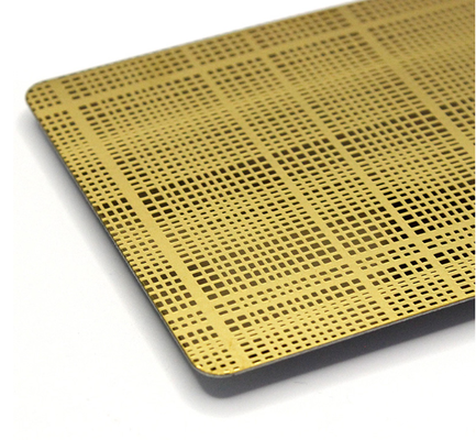 좋은 가격 골드 미러 마무리 304 스테인레스 스틸 에치드 장식 엽 1219x3048mm 고급 벽 패널 온라인으로