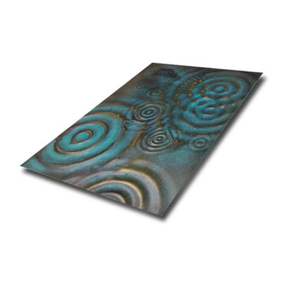 304 스테인레스 스틸 엠보스 셰이트, 레인 드롭 리플 패턴과 0.85mm 두께로 장식용