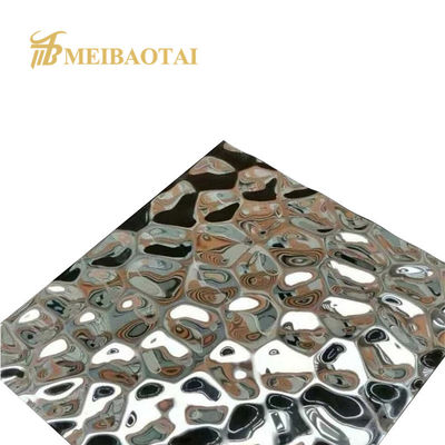 좋은 가격 0.65mm 두께 실버 미러 마무리 물 물줄기 스테인리스 스틸 시트 장식 벽과 천장에 대한 DIN 표준 온라인으로