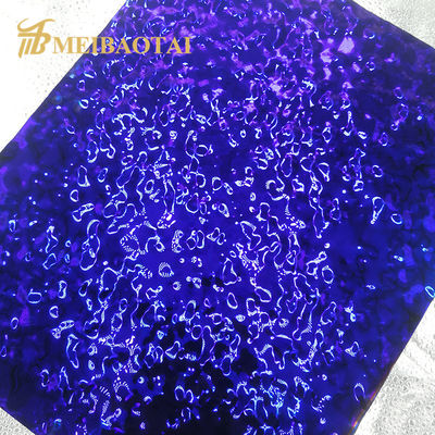 좋은 가격 PVD 보라색 304 스테인리스 스틸 수 물 물 파도 시트 1219x2438mm 크기 천장 및 벽 장식 온라인으로