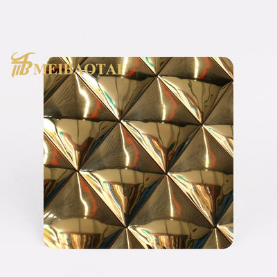 좋은 가격 SS304 201 금 거울은 스테인레스 강 칼라 강판 장식 벽을 엠보싱 처리했습니다 온라인으로