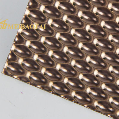 좋은 가격 JIS는 스테인레스 강판 장미빛 4 피트 장식판을 엠보싱 처리했습니다 온라인으로