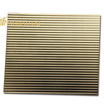 금빛 0.7 Mm 스테인레스 강판 JISCO 소재 200HV 소재