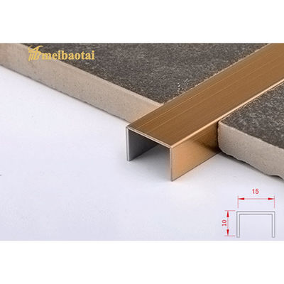 좋은 가격 ASTM 표준 12mm 스테인리스 스틸 타일 트림 바닥 가장자리 보호를 위해 0.65mm 두께 온라인으로