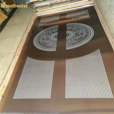 좋은 가격 0.95mm 두께 304 스테인리스 스틸 판재, 에칭 디자인, 엘리베이터용, 1219x2438mm 사이즈 온라인으로