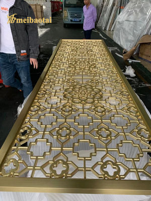 좋은 가격 금 SS201 철골 방 칸막이 EN 표준 PVD 코팅 온라인으로