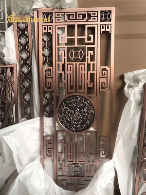 좋은 가격 호텔 스타일 스테인리스 스틸, 철, 알루미늄 스크린 장식 방 분단기 온라인으로