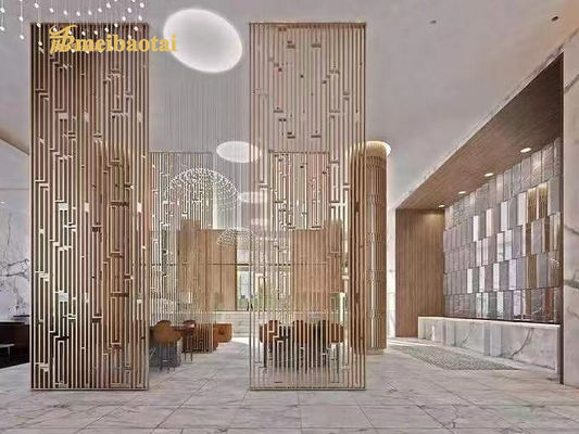 좋은 가격 호텔을 위해 장식적인 기술 스크린 SS 금속 방 칸막이 분할을 특화하세요 온라인으로